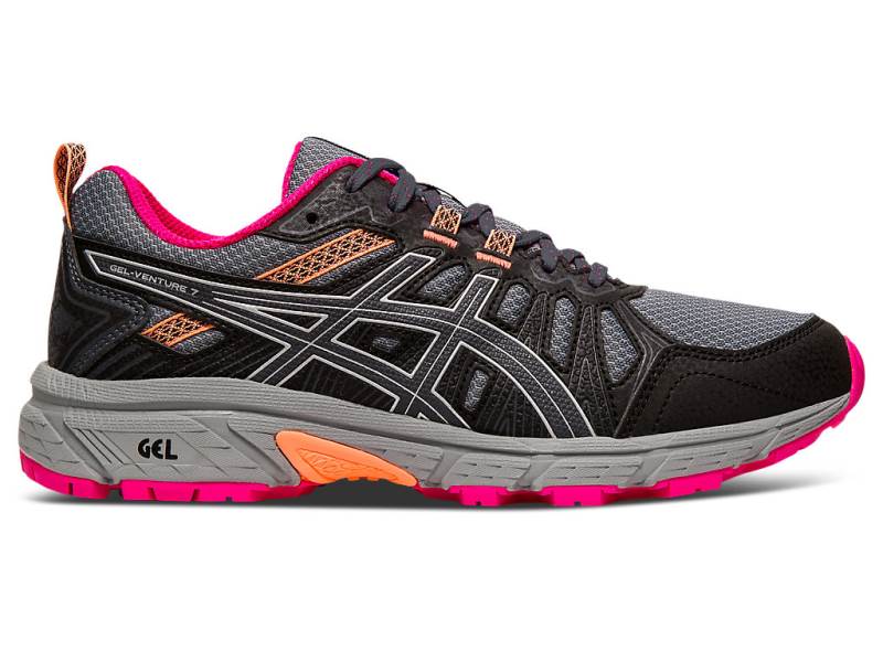 Dámské Trailove Boty Asics GEL-VENTURE 7 Trail Černé 58940KWSU